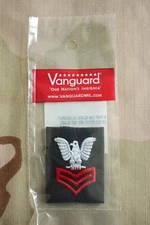 USN US NAVY PO1 E-6 PETTY OFFICER NWU COLD WEATHER UNIFORM BLACK INSIGNIA RANK R