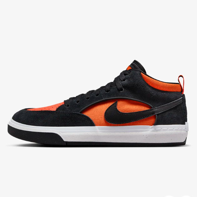 Кроссовки для скейтбординга Nike SB React Leo Черный/оранжевый (DX4361-002) Доставлены ускоренной доставкой