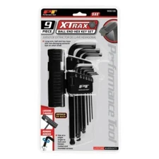 9pc Performance Tool Ball End Hex Allen Key Wrench Set T-Handle Extractor SAE