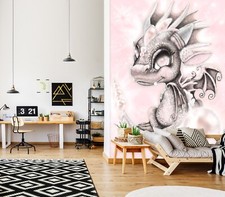 3D Gray Dragon B1337 Wallpaper Wall Mural Self-adhesive Sheena Pike Amy