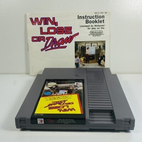 Win Lose or Draw -- NES Nintendo Original Game + INSTRUCTIONS MANUAL BOOKLET