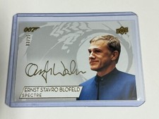 2019 James Bond 007 UD Christoph Waltz GOLD Ernst Blofeld autograph auto card 25