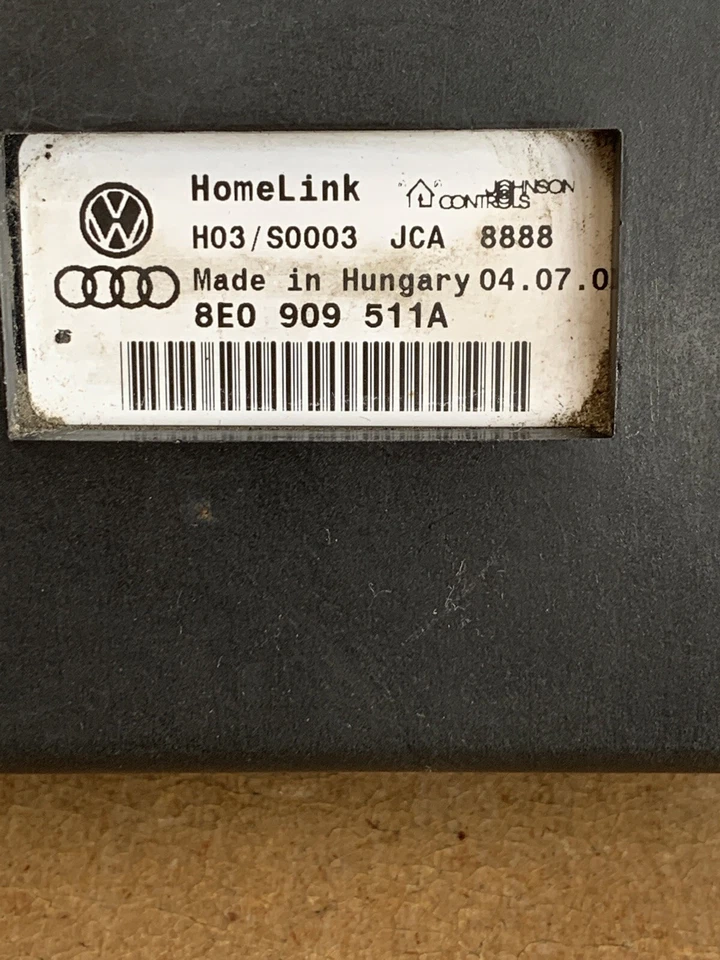 Módulo de control abierto para puerta de garaje Audi S4/A4 Quattro 2004-2006 OEM Foto 2 de 4