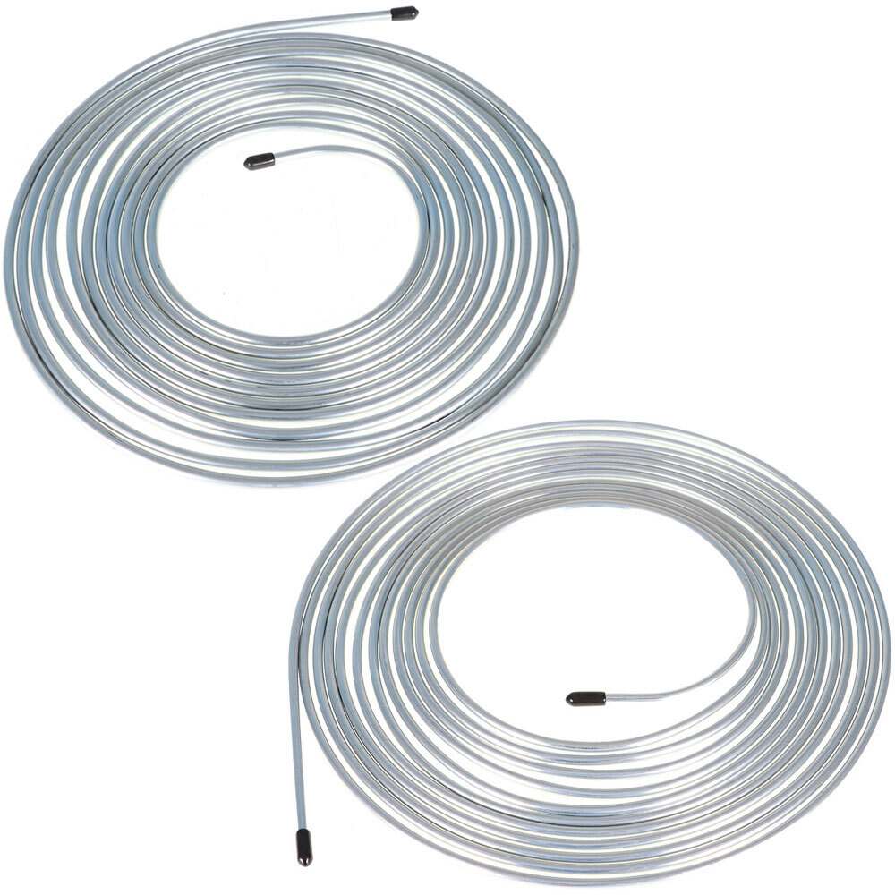 25 Ft. of 3/16 and 1/4 ZincCoated Brake Line Tubing Kit 32 Fittings eBay