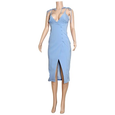 aaliyah midi dress in periwinkle blue $180 NWT CAMILA COELHO Dress, Blue, XS Perfect with wedge sandals