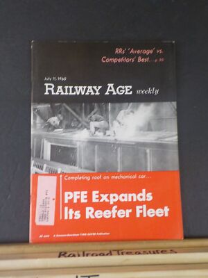 Eisenbahnalter 1960 11. Juli wöchentlich PFE erweitert seine Kühlflotte