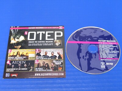 VICTORY RECORDS Metal Sampler CD Rare OTEP Bury Your Dead Aiden