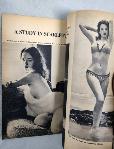 TAB April 1956 BURLESQUE Brigette Bardot Cover PINUP Pocket Mens Digest Magazine - Picture 8 of 8