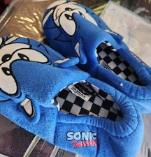 Blue Sonic Slippers, 2.5 kids