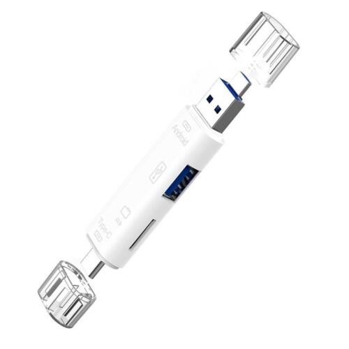 5 in 1 USB 2.0 Type C / USB / Micro USB SD TF Memory Card Reader OTG Adapter New - Picture 3 of 14