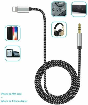 Compatible Con Cable Auxiliar Para Iphone 12 / 11/ 11 Pro / Xs / Xr / X / 8 / 7 