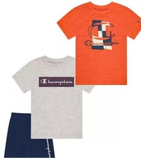Champion Boys 3 Pc Toddler Active Set T-shirt and Short choose your size 2T 3T 5