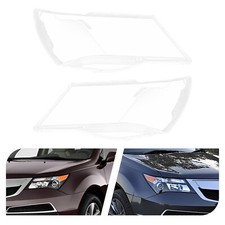 For Honda Acura MDX 2007-2013 Pair Headlight Lens Covers Left+Right Side Covers