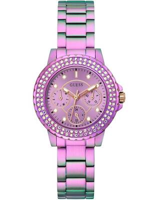 GUESS Crown Jewel GW0410L4 Damen Armbanduhr Strass Lünette