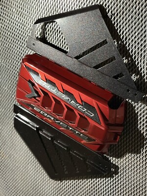 2020/2024 CORVETTE C8 ENGINE COVER  RED METALLIC CARBON FLASH APPEARANCE PKG NEW