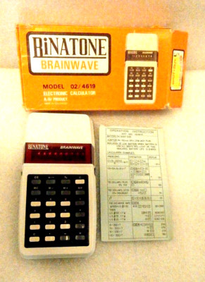Vintage LED Binatone Memory Master Taschenrechner 02-4236 Ex-Cond, in GWO um 1970