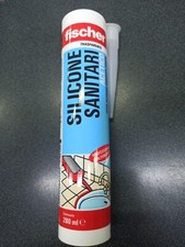 SILICONE TRASPARENTE FISCHER SANITARIO INFISSI  ALLUMINIO VETRO LEGNO 280ml