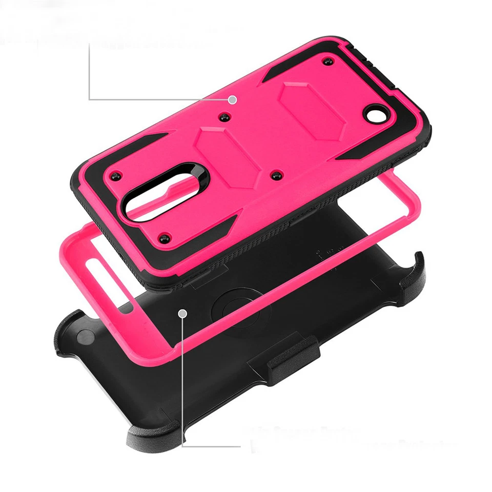 Funda con clip para cinturón para LG Aristo 2/LG Tribute Dynasty/LG LV3 2018 Foto 4 de 4