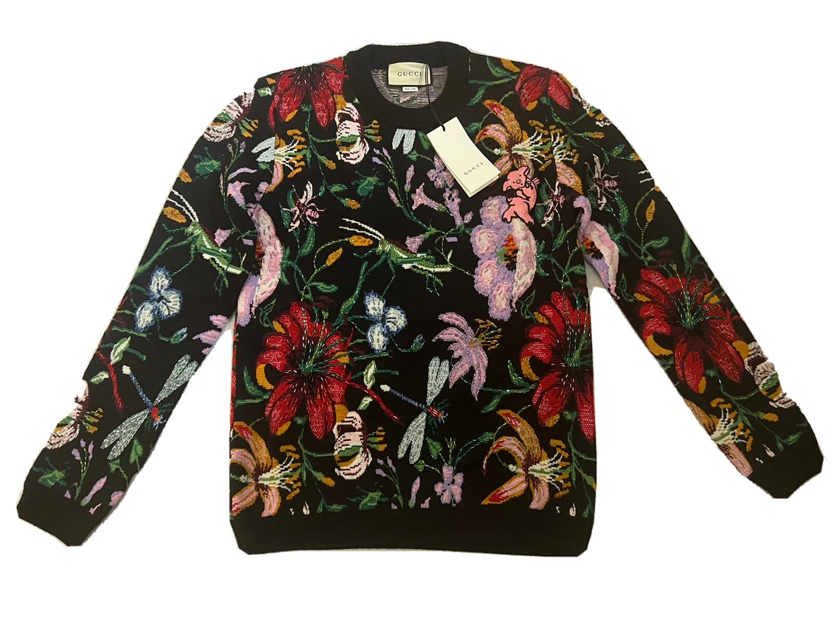 Gucci floral best sale jumper