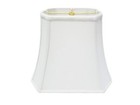 Royal Designs Rectangle Cut Corner Lamp Shade, Linen White, (5 x 6.5) x (8 x ...