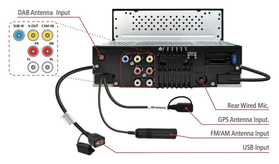 Kenwood Sistema audiocar Black DMX5023DABS 4 x 50w - Immagine 4 di 4