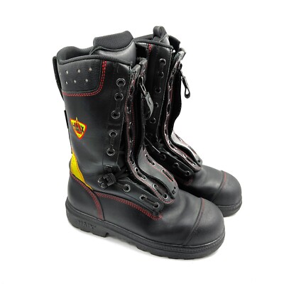 Original HAIX FIRE FLASH FEUERWEHRSTIEFEL Einsatzstiefel NEUWERTIG S3 Schuhe