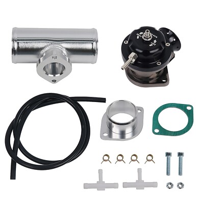 Universal Billet Aluminum Type-Rs Turbo Blow Off Valve Bov+2.5'' Flange Tube Pipe