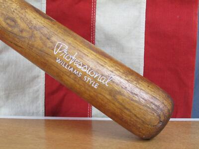 Vintage 1960s 4 Bagger Wood Baseball Bat Double Stamp HOF Ted