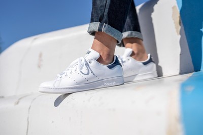 adidas stan smith core white dark blue