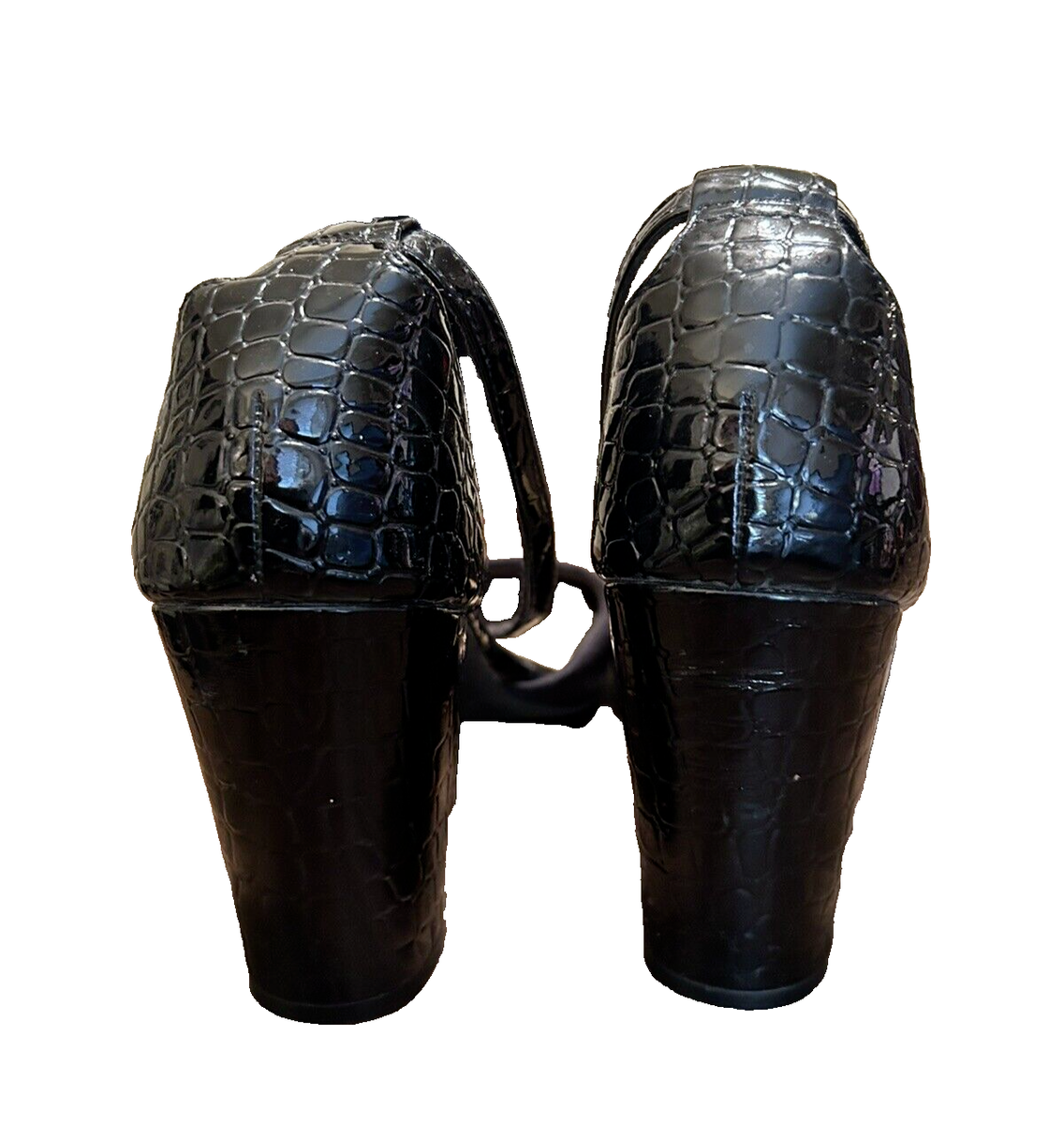 美品　Christian Siriano パンプス　黒　サイズ8 Christian Siriano Black Womens Ankle Strap High Heels Womens