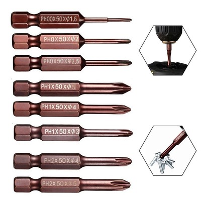 High Snap Electric Drill Bit Set for 1 4inch Hex Shank PH00 PH0 PH1 PH2