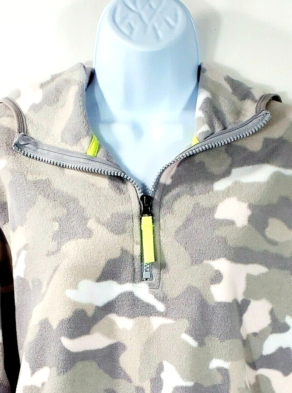 Felpa con cappuccio Fila Sport taglia S pile grigio rosa bianco accogliente mimetica