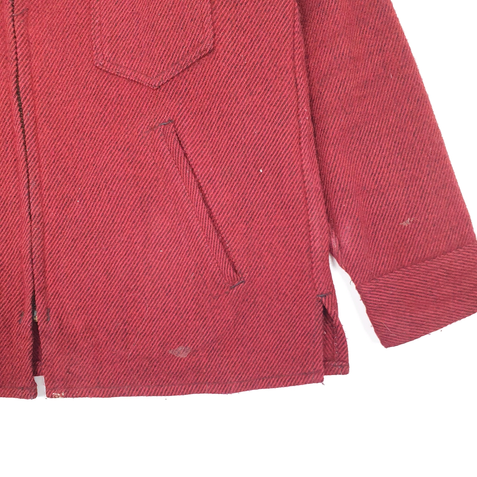 JOHNSON WOOLEN MILLS Wool Jacket Coat Lot 412 Vintage 1960s Cruiser M image 4