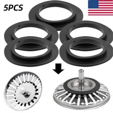 5Pcs Rubber Strainer Seals for Kitchen Sink Durable Washer Gaskets Sink Filter