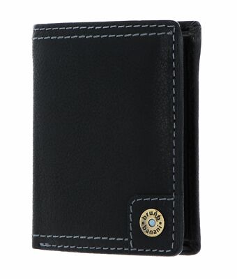 bruno banani Men's Wallet Geldbörse Black Schwarz