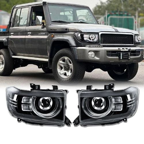 PAIR FOR LAND CRUISER FJ70 LC70 FJ79 LC79 2007-2022 FULL LED HEAD LAMP ASSY - Imagen 4 de 11