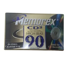 Memorex CD 2 Type II High Position Output Wide Dynamic Range Audio Cassette NEW