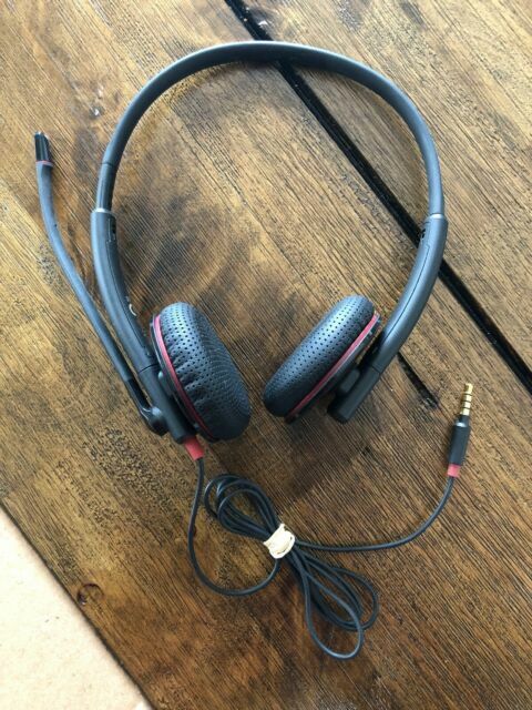Plantronics Blackwire 325T Stereo Headphones With 300da USB Adapter Controller for sale online 