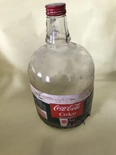 Old Coca-Cola Soda Fountain Gallon Syrup Glass Bottle Vintage Coke A