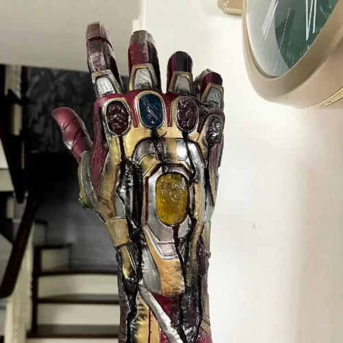 1:1 Replica Iron Man MK85 Battle Damage Nano Gauntlet Infinite LED Handschuhe Spielzeug - Bild 8 von 10