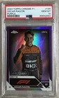 Oscar Piastri 2023 Topps Chrome F1 #195 Freshest RC Purple Refractor /399 PSA 10