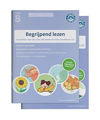 Begrijpend lezen Oefenboeken Set groep 8 M8/E8 Delen 1 en 2: Geschikt voor de LV