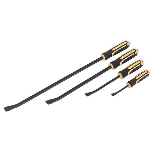 Sealey Angled Pry Bar Set with Hammer Cap 4pc Garage Workshop DIY - Image 7