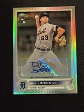 2022 Topps Chrome Update BEAU BRIESKE Auto RC Rookie Refractor Auto Tigers