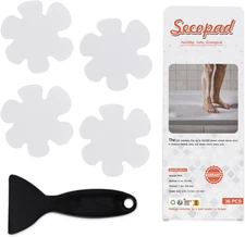 36PCS Bathtub Stickers Non-Slip, Safety Shower Treads Adhesive Appliques with Pr