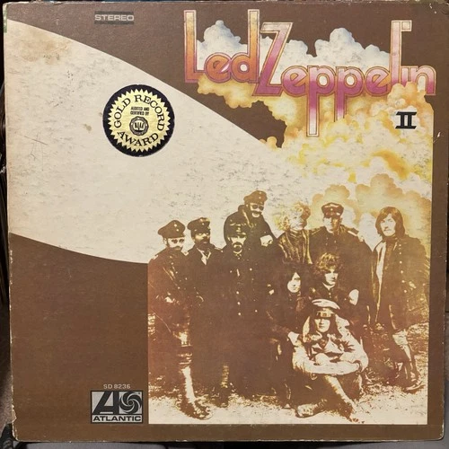LED ZEPPELIN II hot mix US Atlantic SD 8236 1969 LP vinyl RL Robert Ludwig VG-