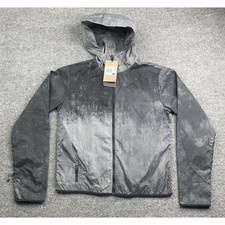 Nike Trail Windbreaker Jacket Womens XS Grey Tie Dye Hooded Full Zip Running