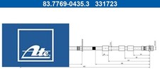 Ate 83.7769-0435.3 Bremsschlauch für Ford 
