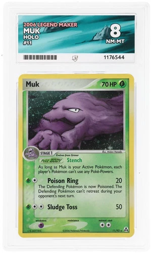 ACE 8   - Muk - 11/92 - Legend Maker - Pokemon Holo Rare English