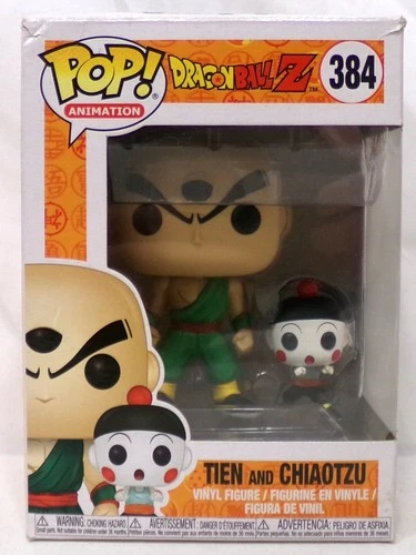 Funko Pop! 384 Tien And Chiaotzu Dragon Ball Z Vinyl Figure Damaged Box